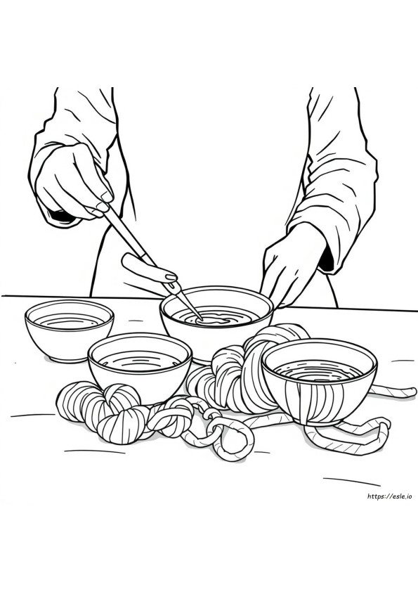 Vopsirea Firelor Cu Colorant Alimentar