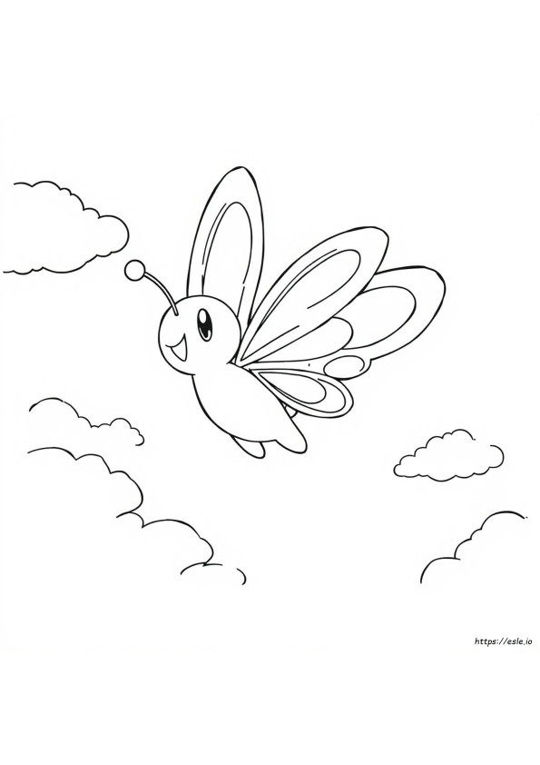 Butterfree Coloring Page
