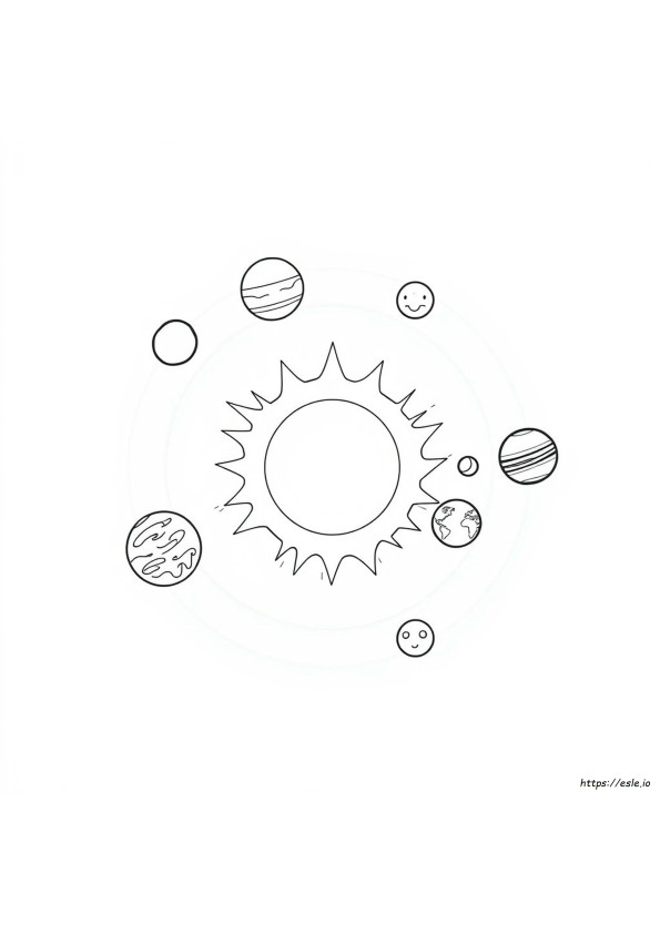 Coloriage Système Solaire