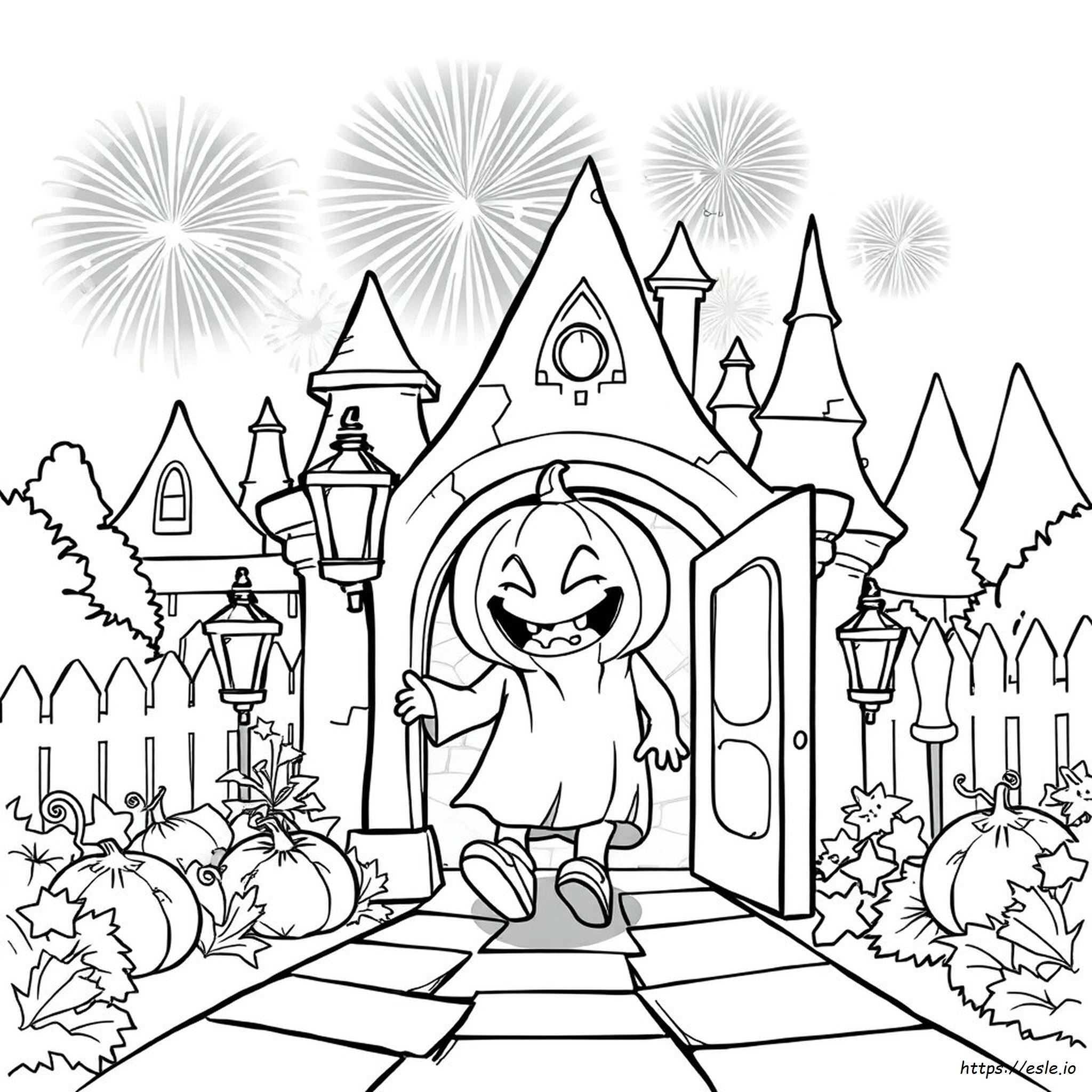 Disneyland Halloween Coloring Pages