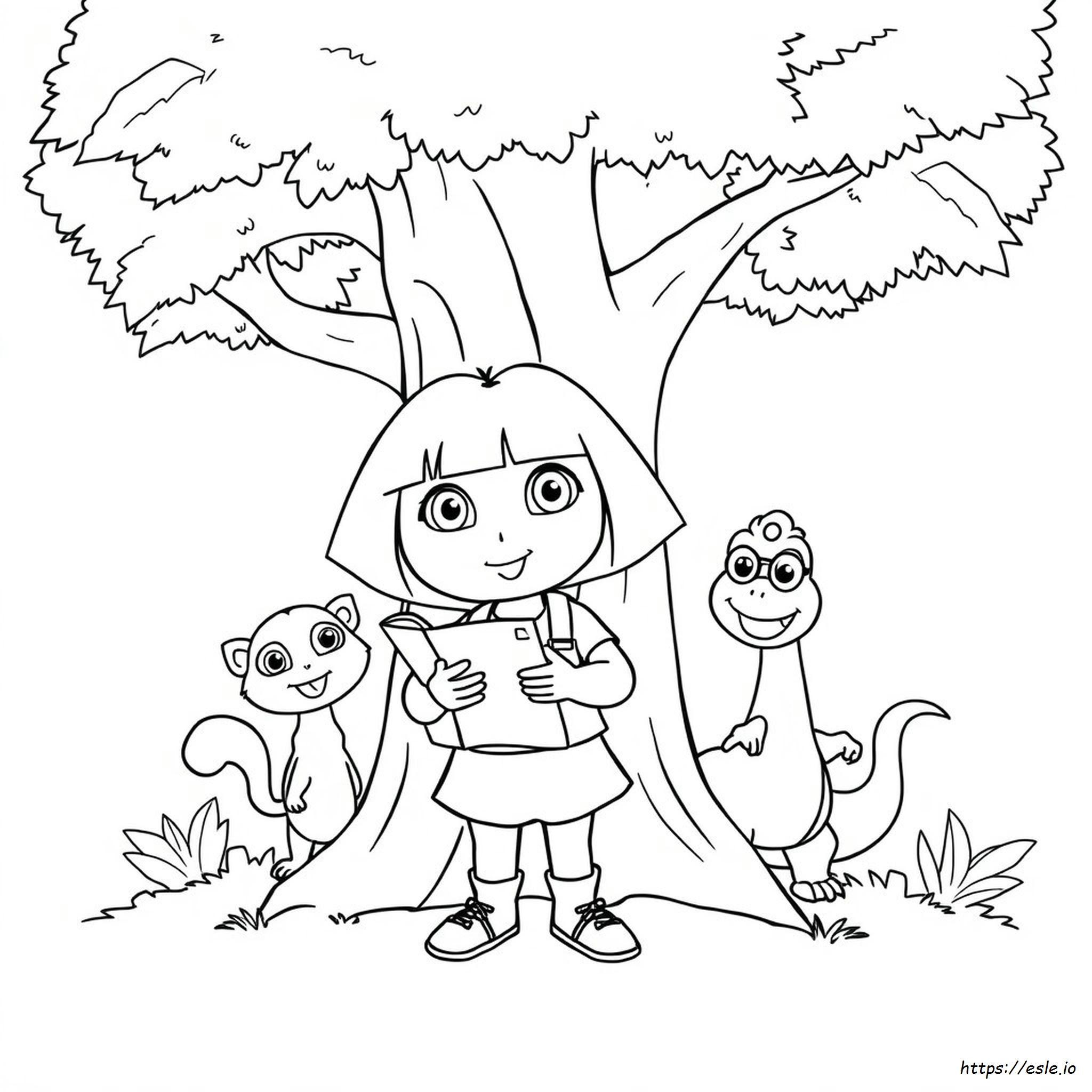 Coloring Pages Of Dora And Friends
