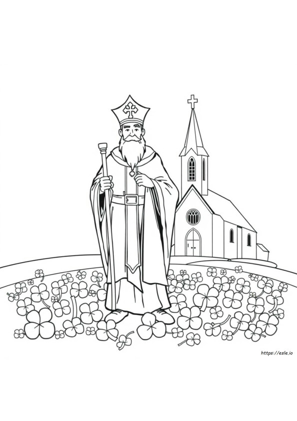 San Patricio Para Colorear