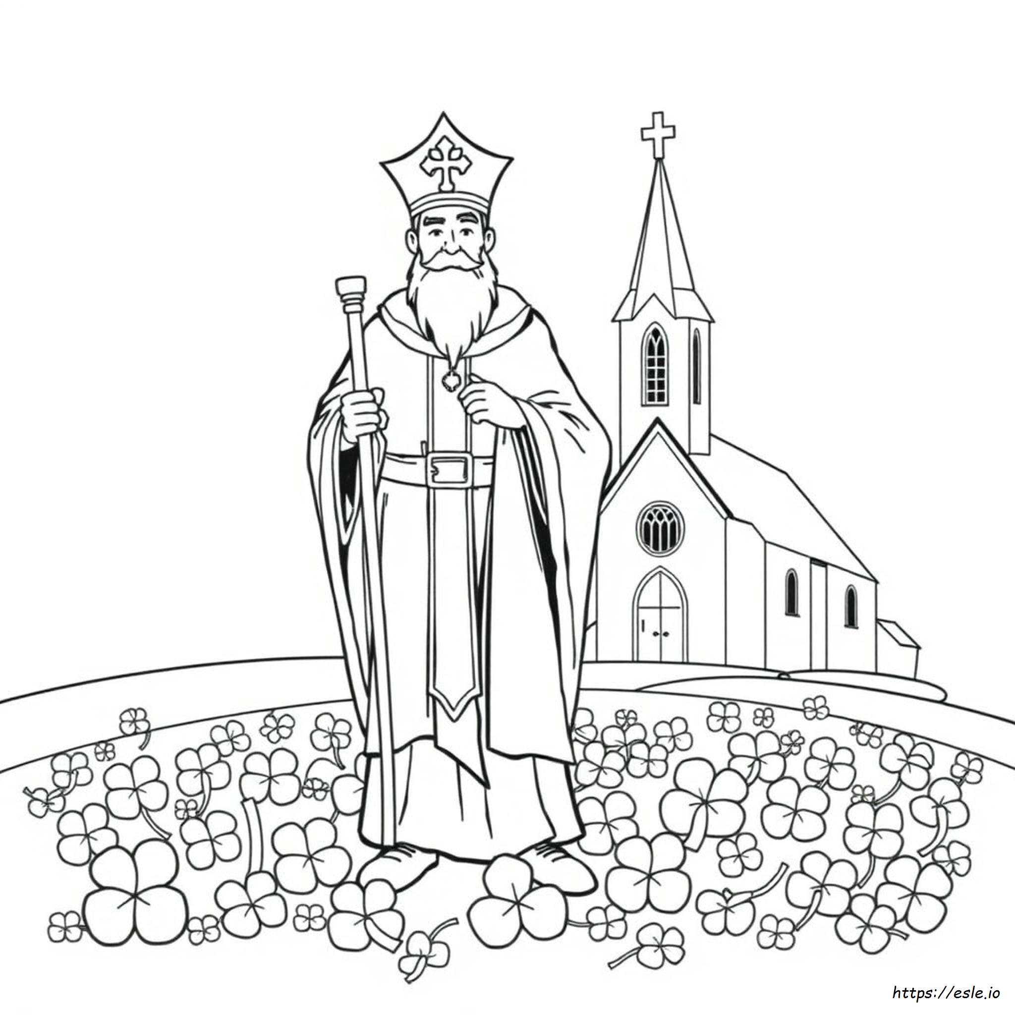 San Patricio Para Colorear