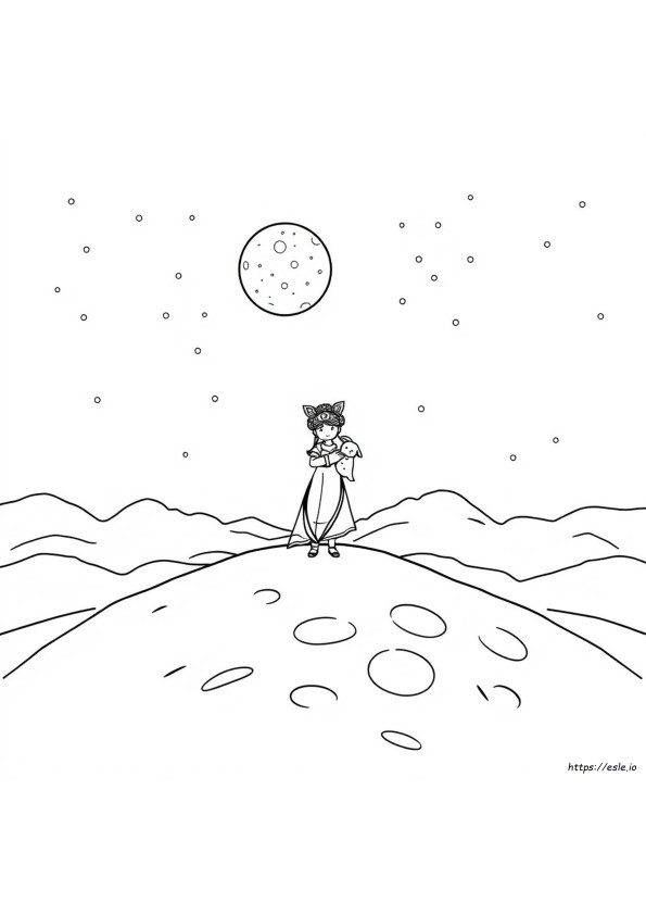 Over The Moon Chang E Coloring Pages