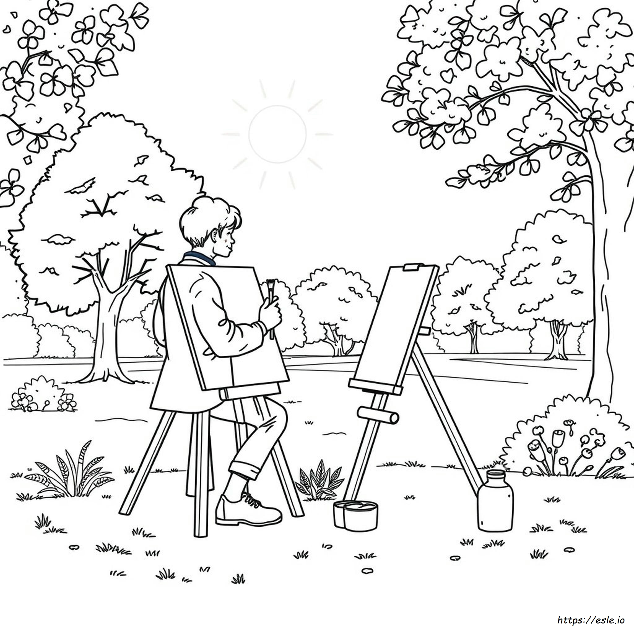 アート塗り絵
