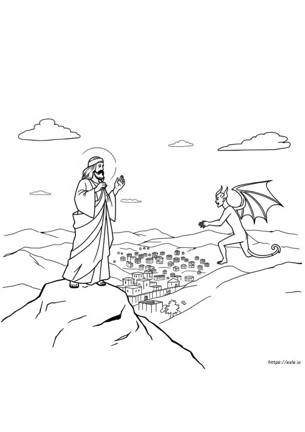 Jesus Versuchung Ausmalbilder Zum Ausdrucken