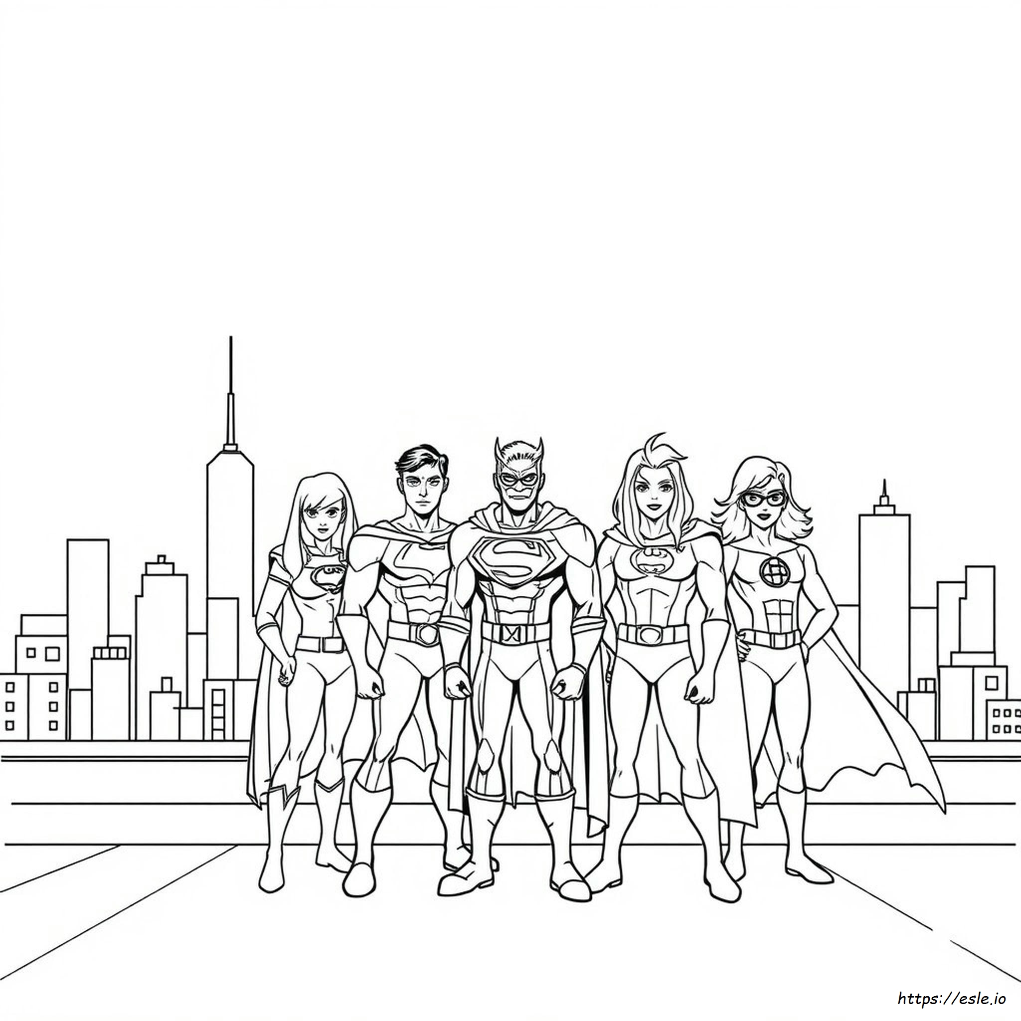 Disegni Di Supereroi Da Colorare E Stampare Gratis