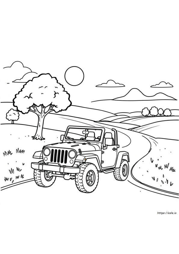 Coloriage Jeep Pdf