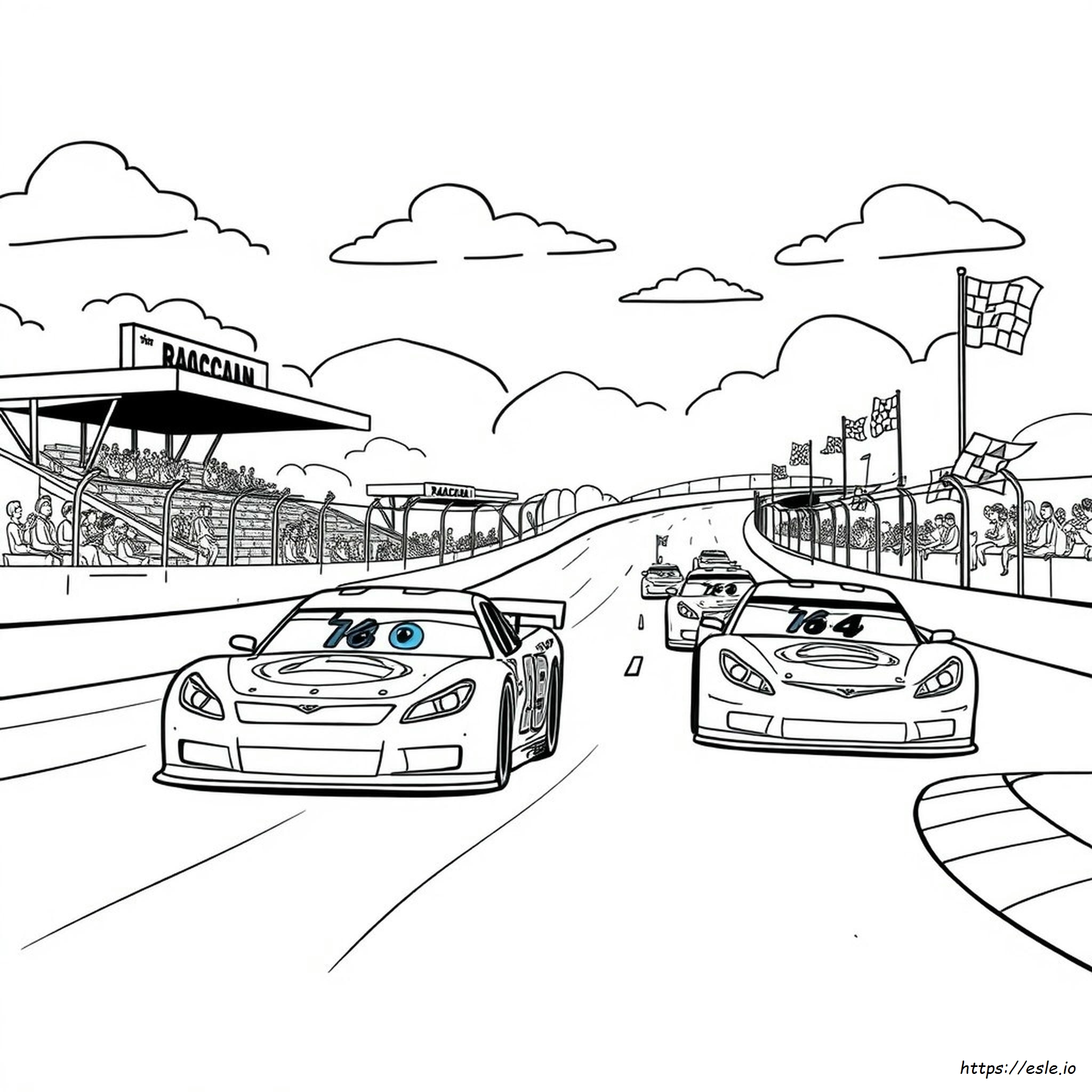 Disegni Da Colorare: Auto Da Corsa Nascar