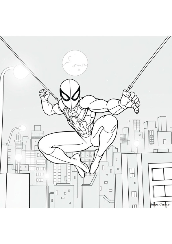 Spiderman Colouring Pages Miles Morales