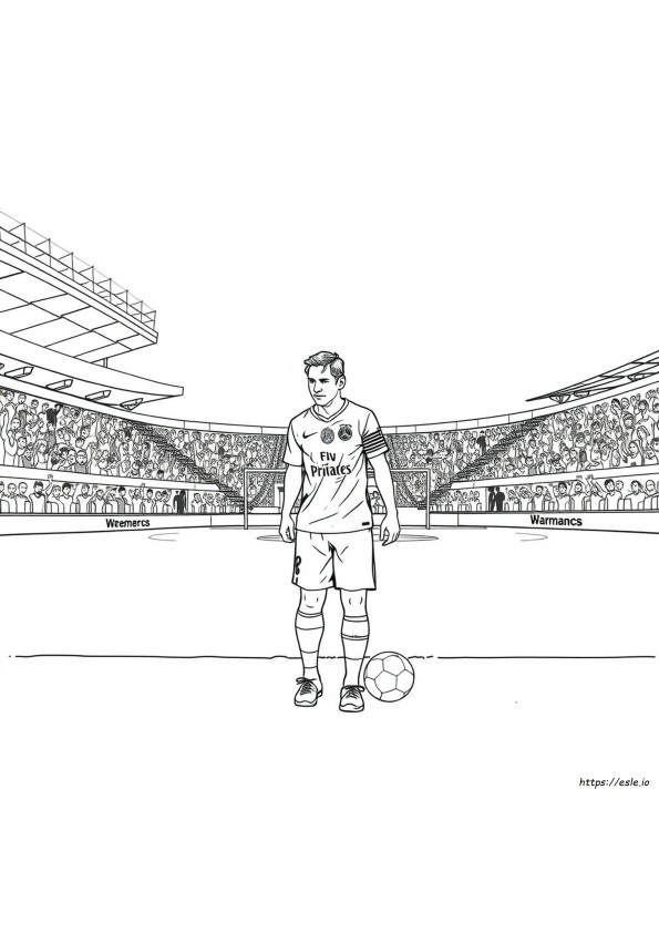 Disegni Di Messi Da Colorare Psg