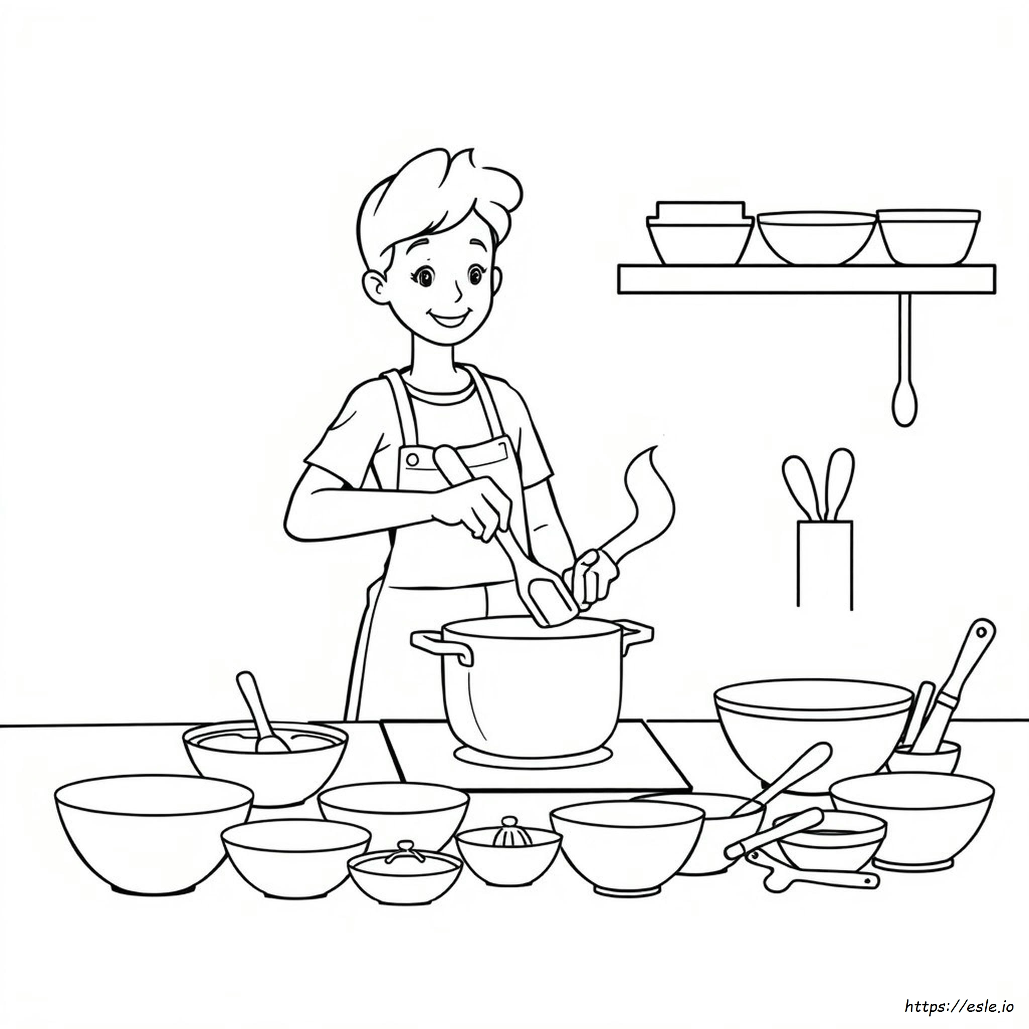 Cooking Coloring Pages Printable