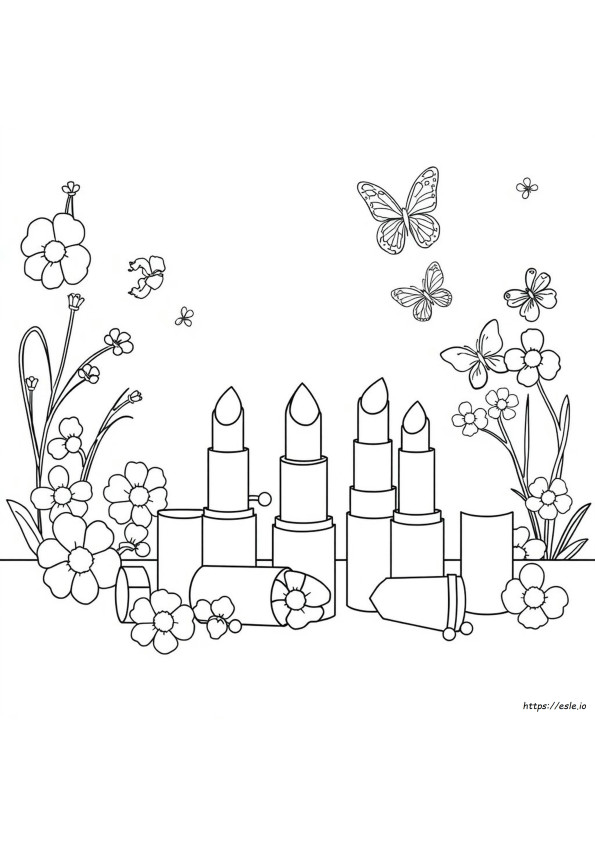Lipstick Colouring Pages