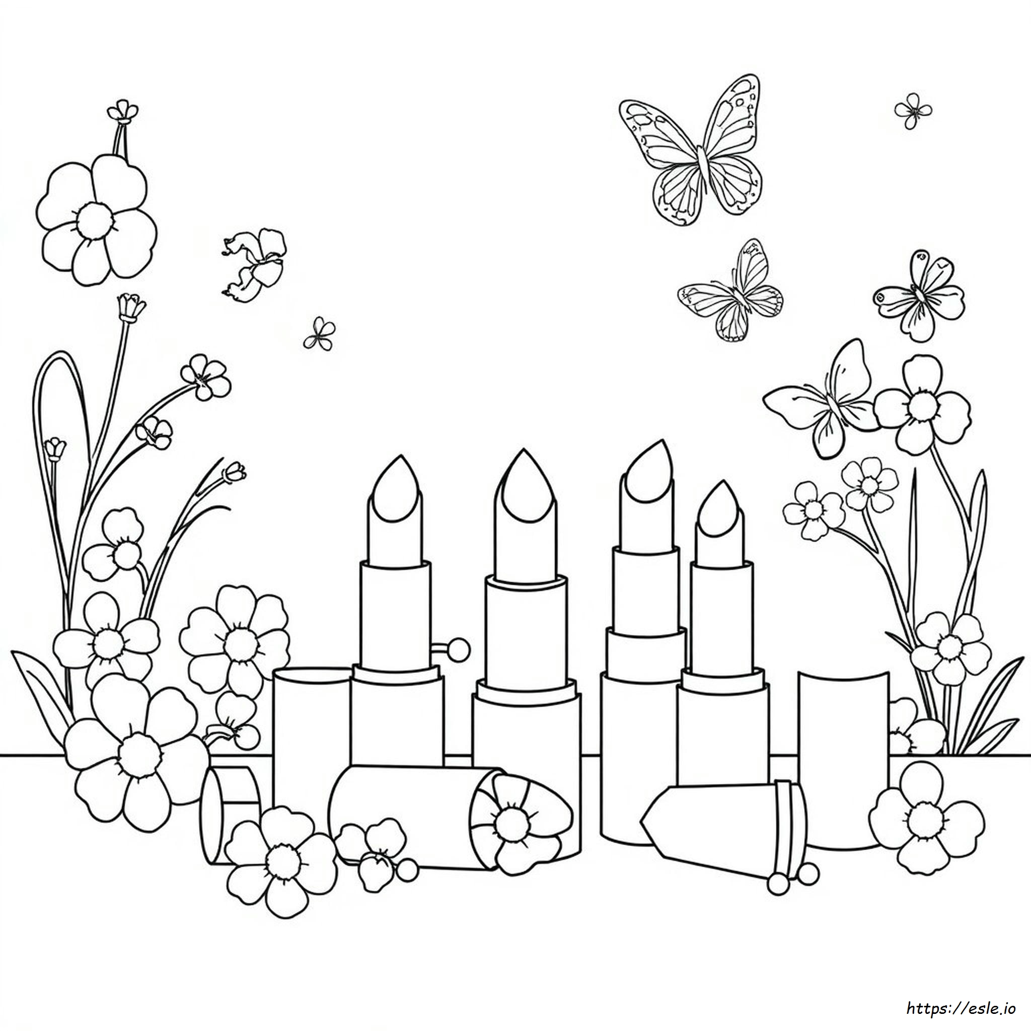 Lipstick Colouring Pages