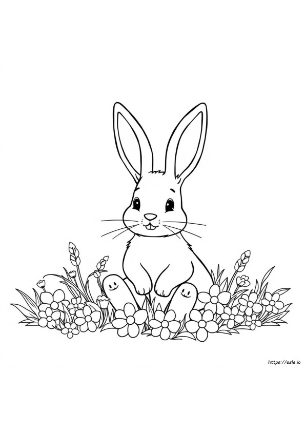 Coloriage Oreilles De Lapin De Pâques