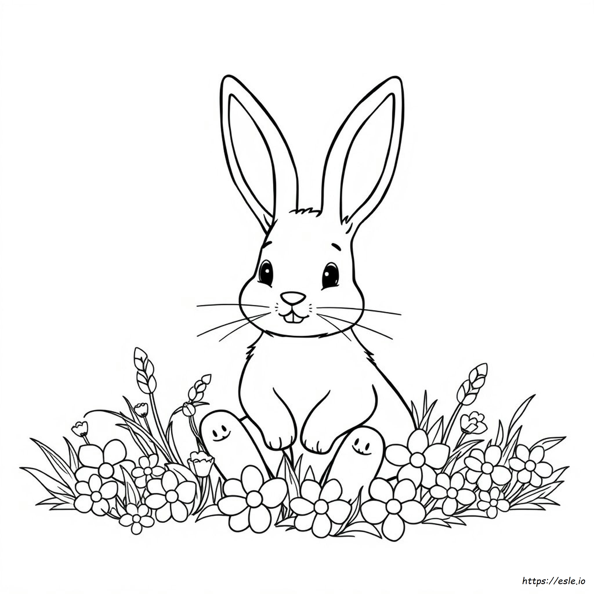 Easter Bunny Ears Coloring Pages