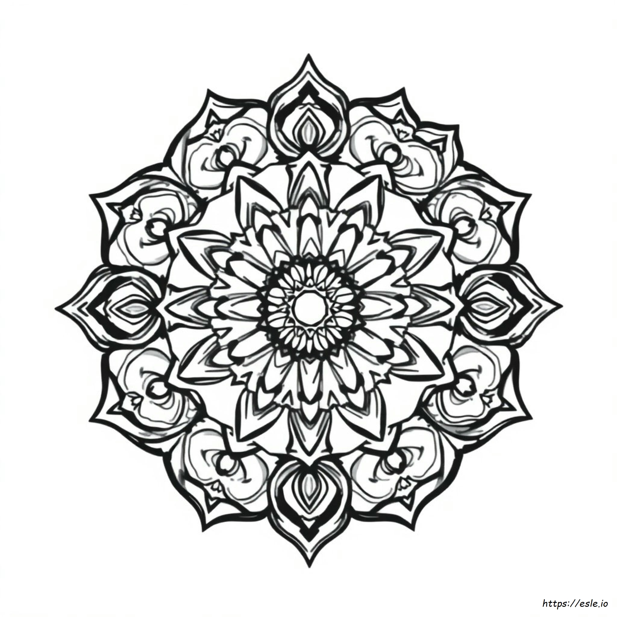 Crayola Mandala Gambar Mewarnai