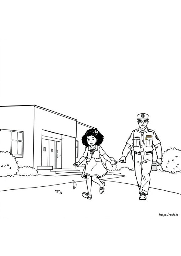 Ruby Bridges Coloring Page