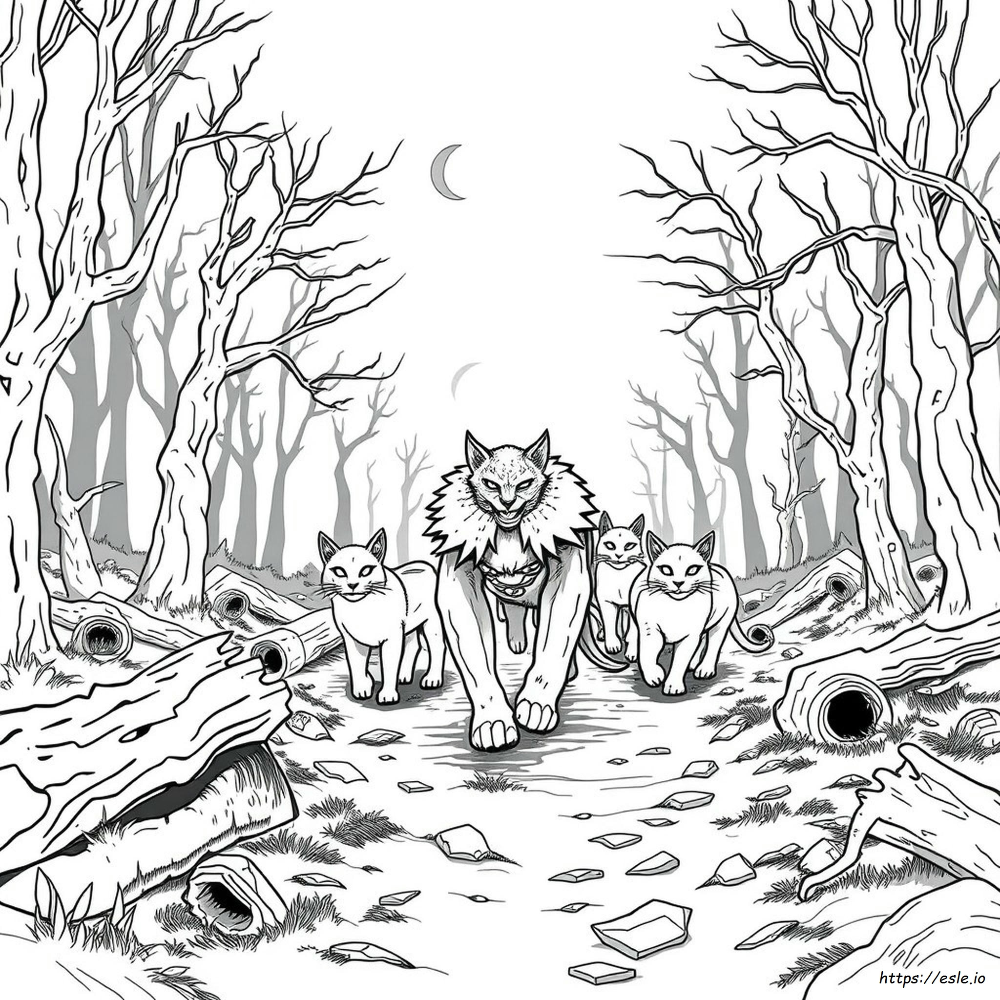 Scourages Color Coloriages De Scourge (La Guerre Des Clans)