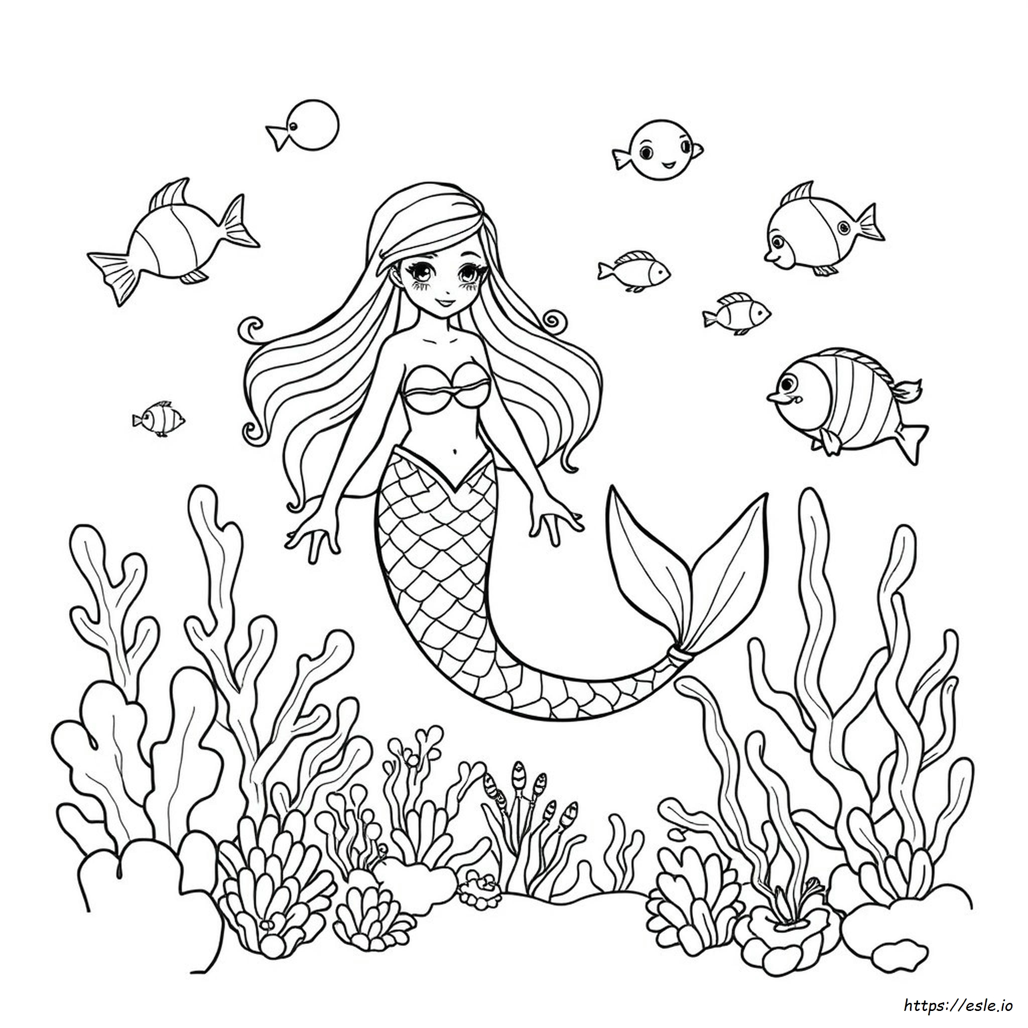 Cuentos De Sirenas Para Colorear