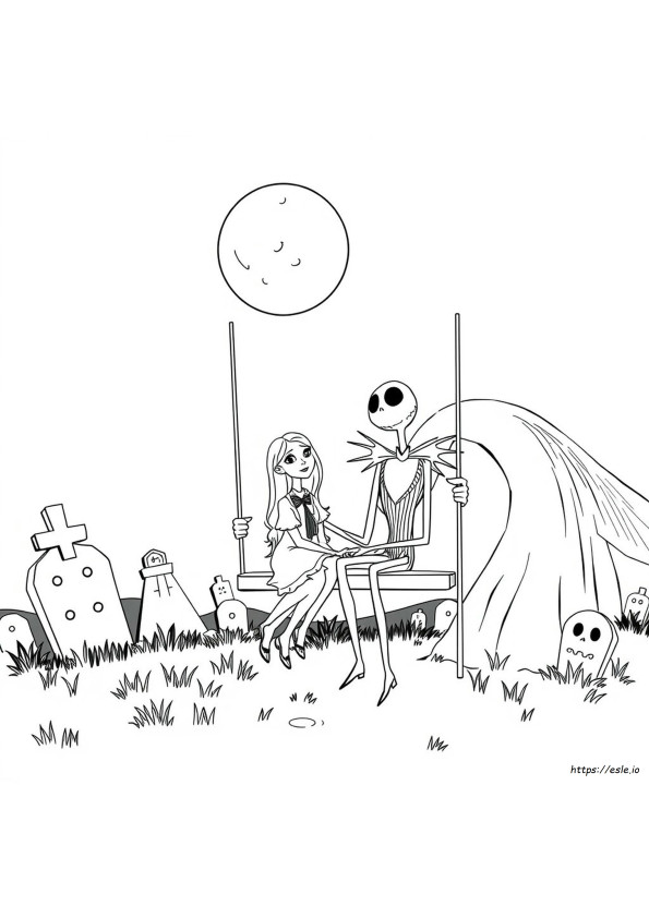 Disney Nightmare Before Christmas Coloring Pages