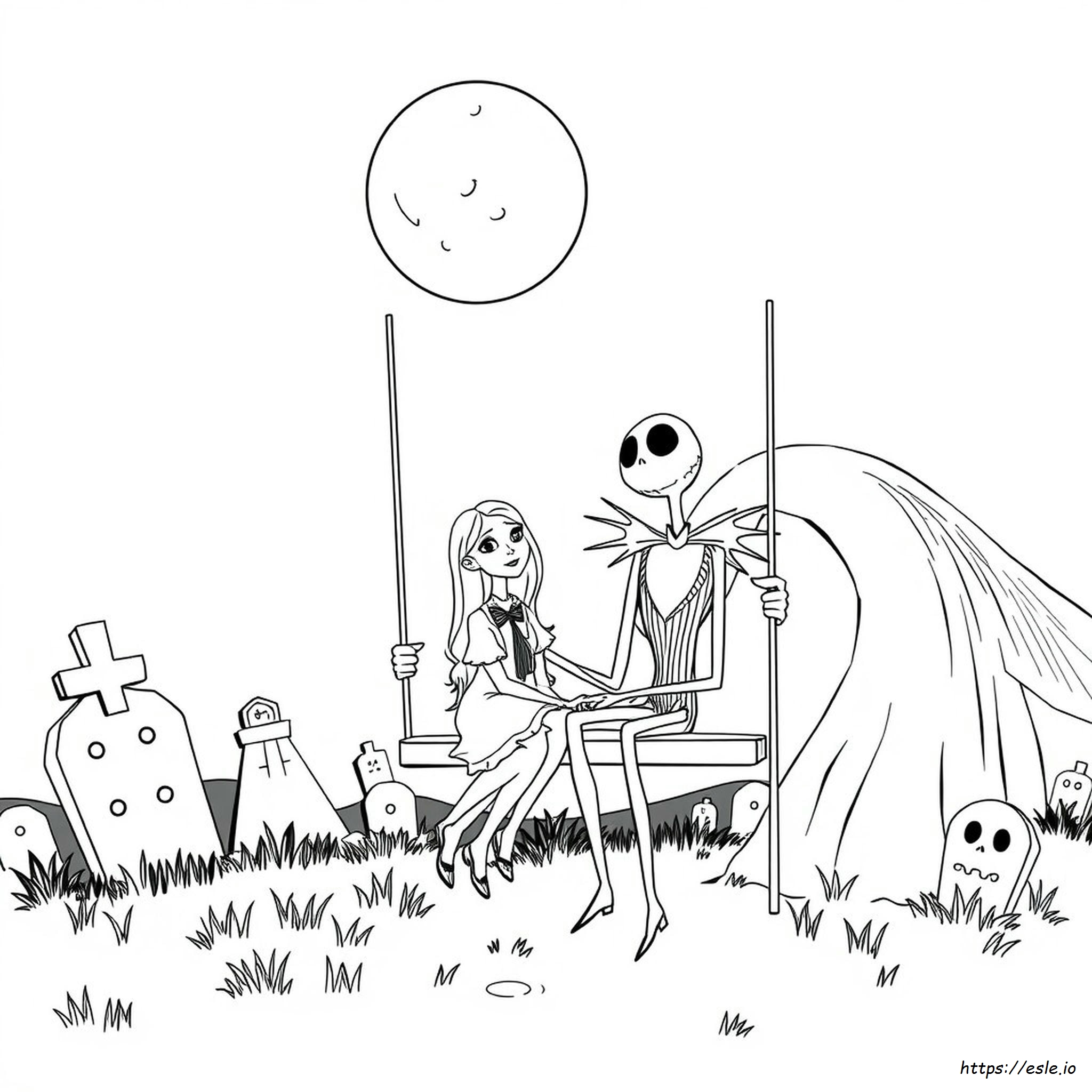 Disney Nightmare Before Christmas Coloring Pages