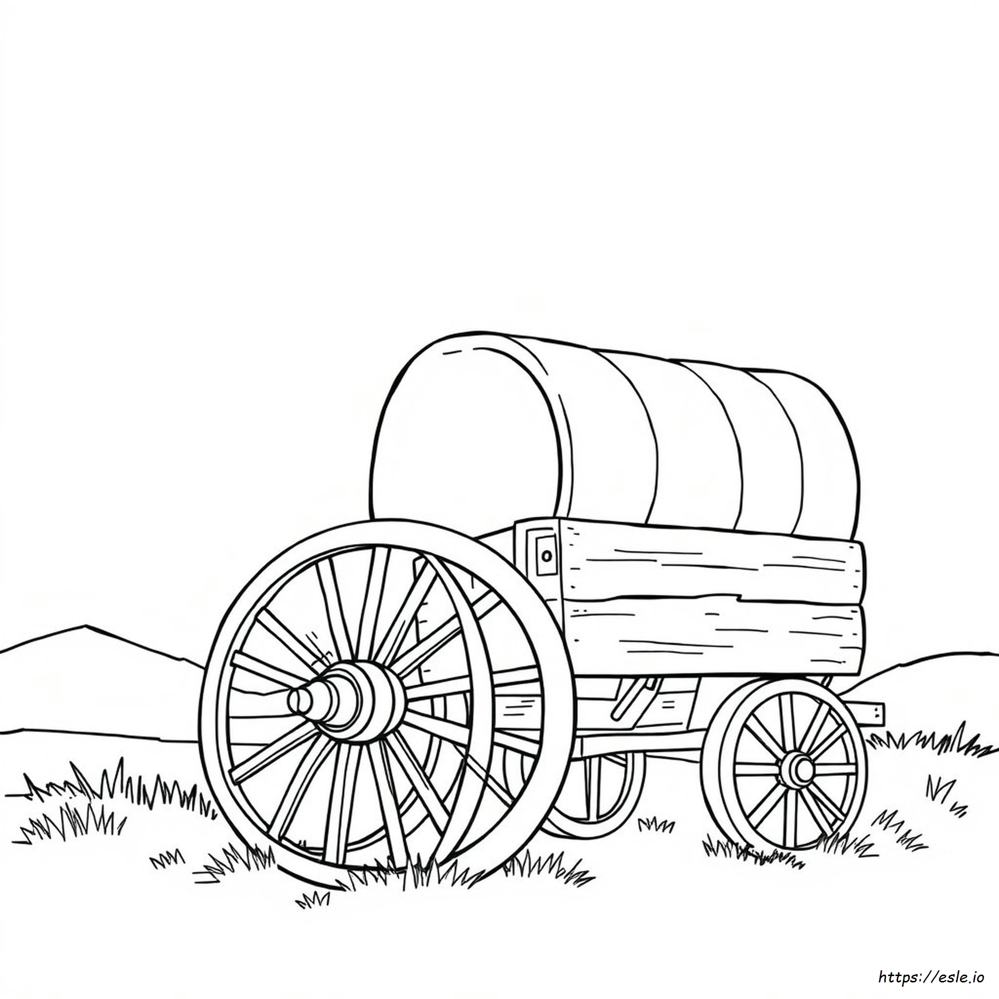 Rueda De Carreta Para Colorear