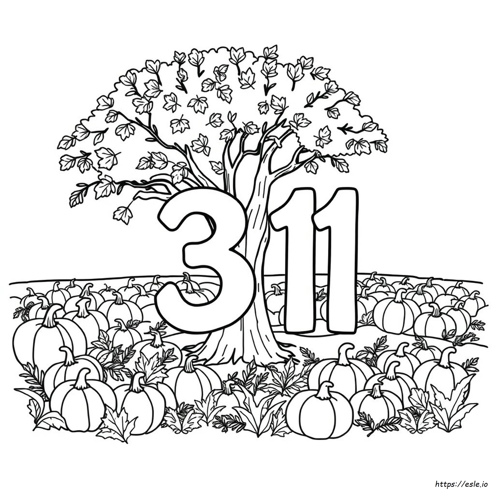 October Coloring Calendar