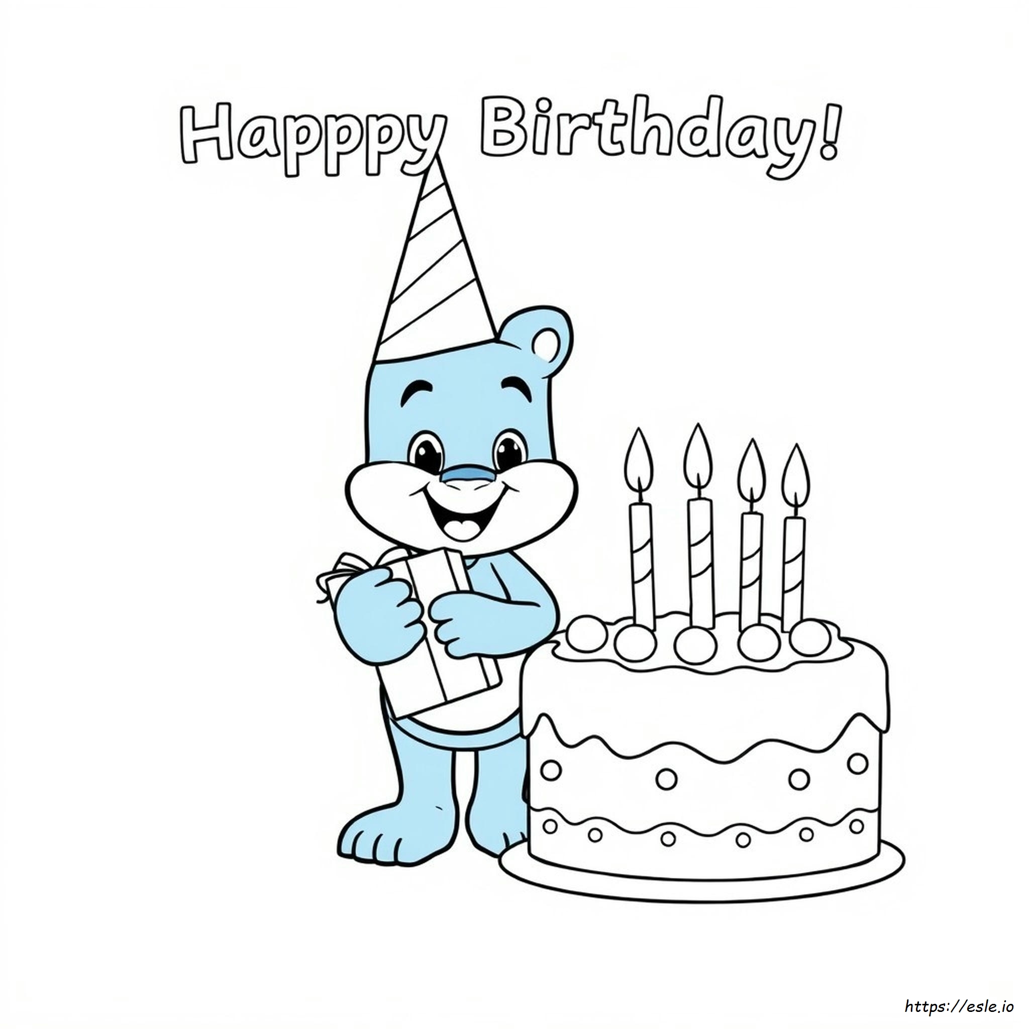 Bluey Buon Compleanno Immagini Da Colorare