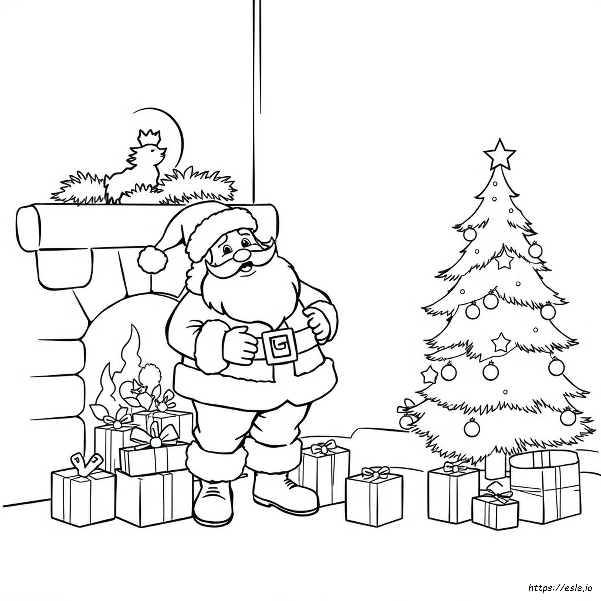 Dibujos Para Colorear De Papá Noel
