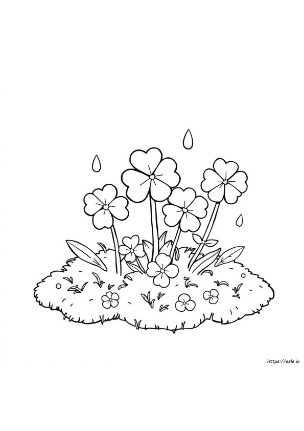 Coloriage Trèfle À Quatre Feuilles Gratuit