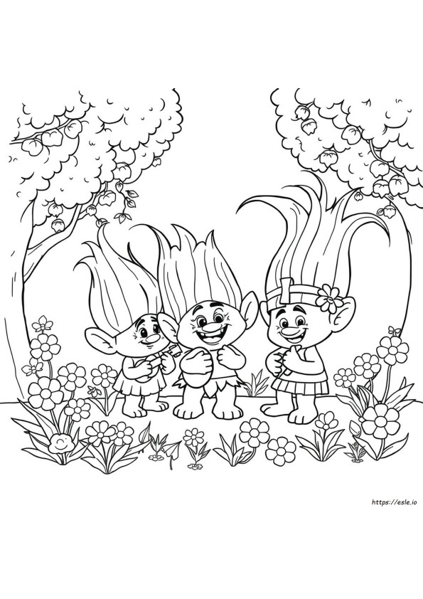 Poppy Trolls Printable Coloring Pages