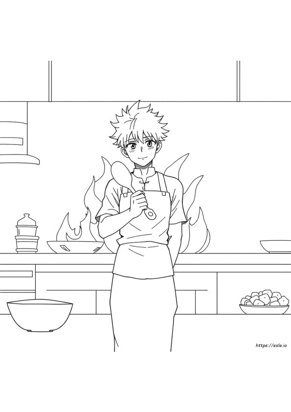 Shokugeki No Soma Color Pages