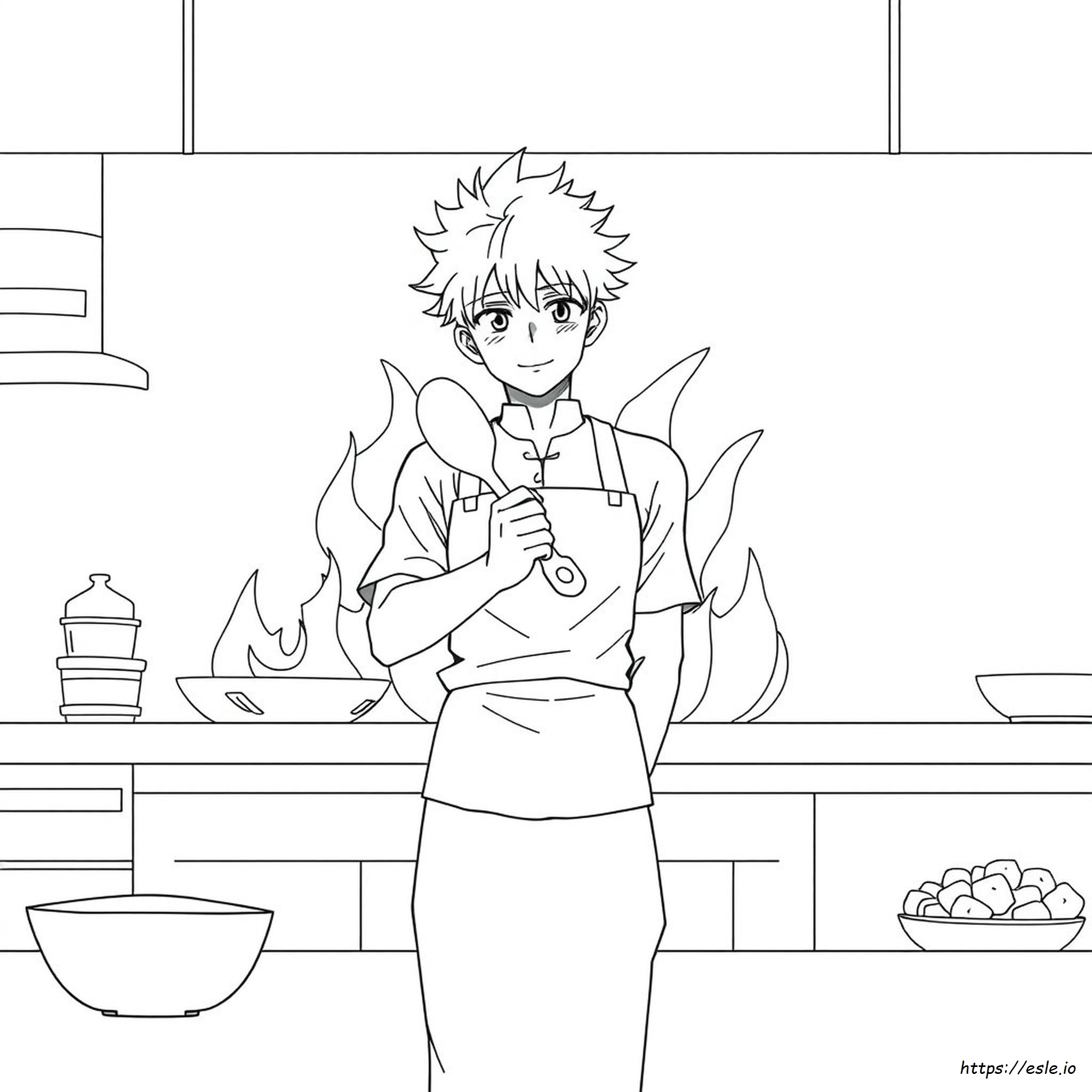 Shokugeki No Soma Páginas Para Colorear