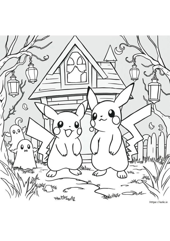 Straszne Pokemony Kolorowanki