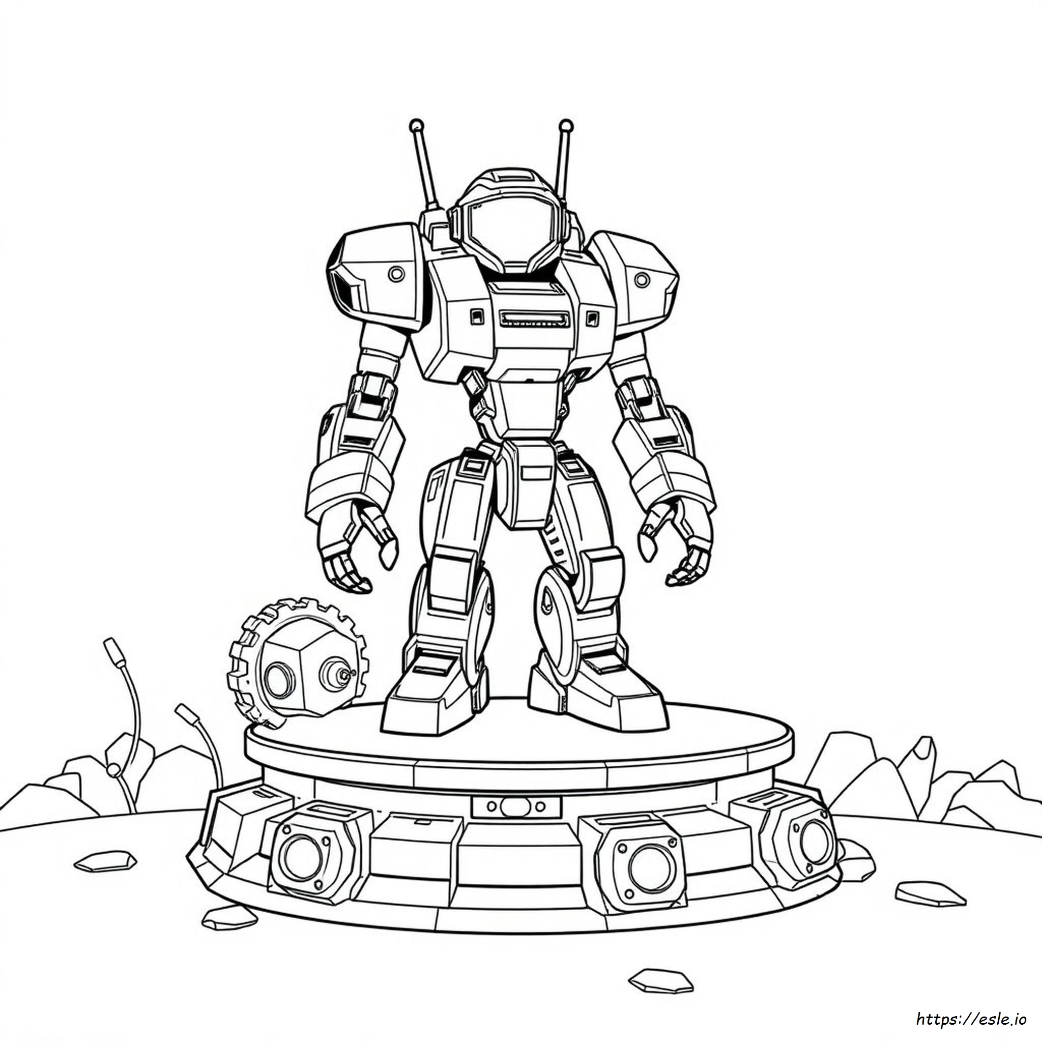 Cool Mech Coloring Pages