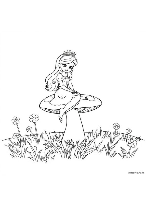 Princess Toadstool Coloring Pages