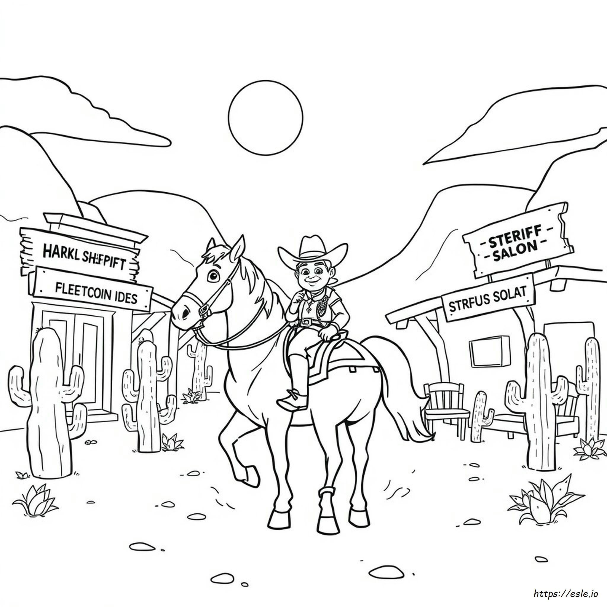 Sheriff Papillon Coloring Pages
