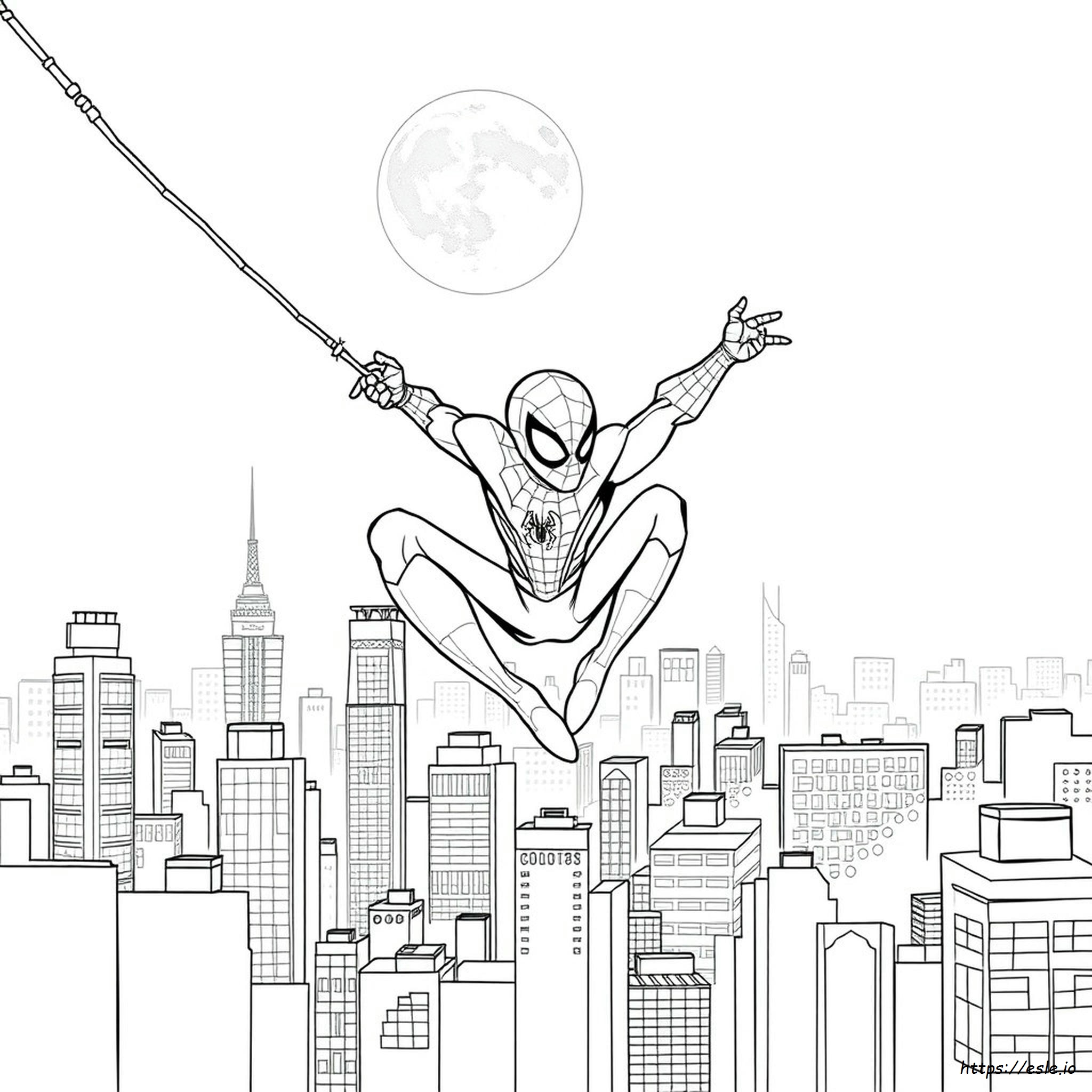 Boceto De Spider Man Para Colorear
