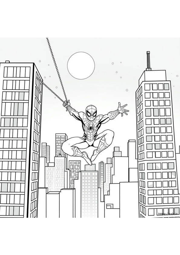 Spiderman Da Colorare Gratis