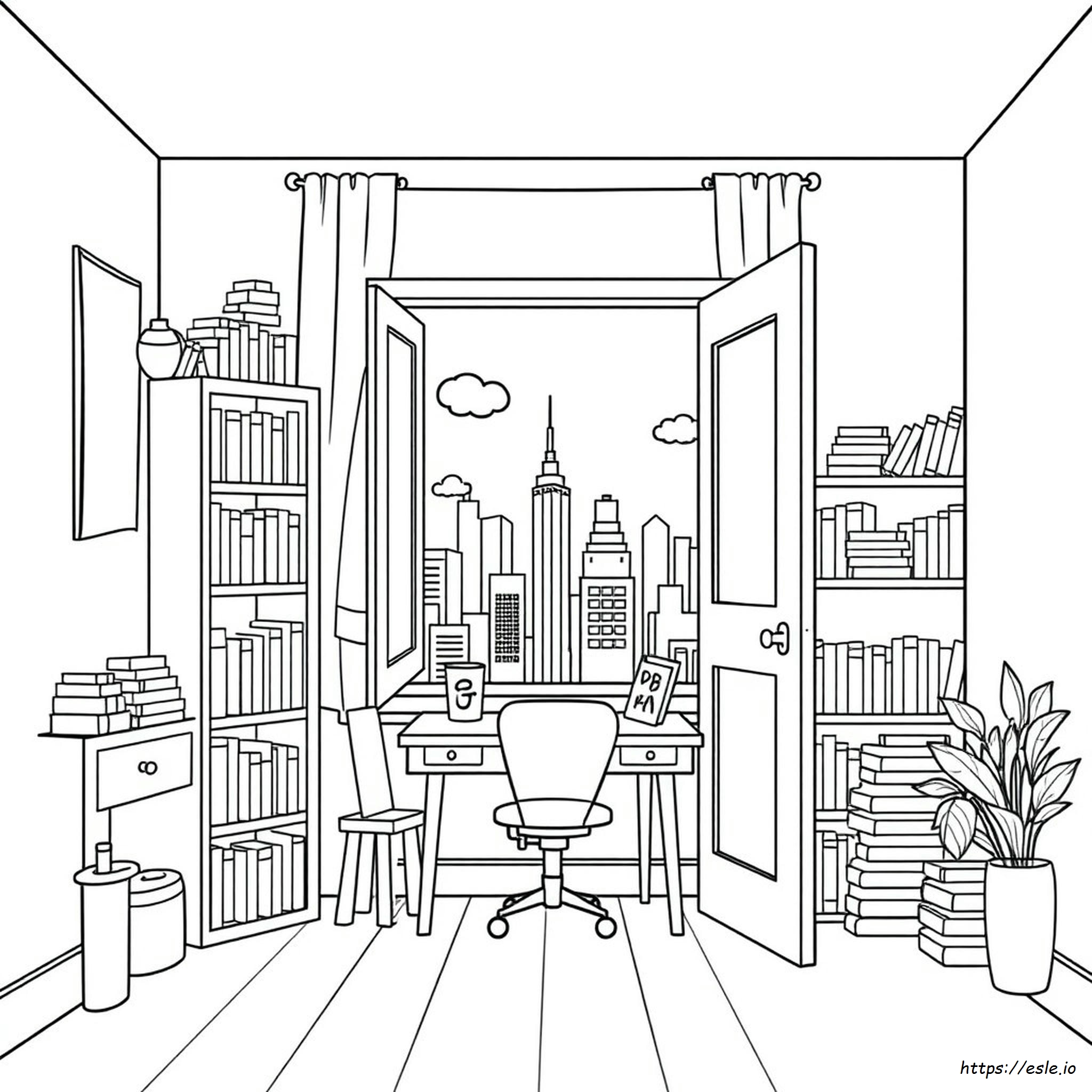 Habitación De Bolsillo Para Colorear