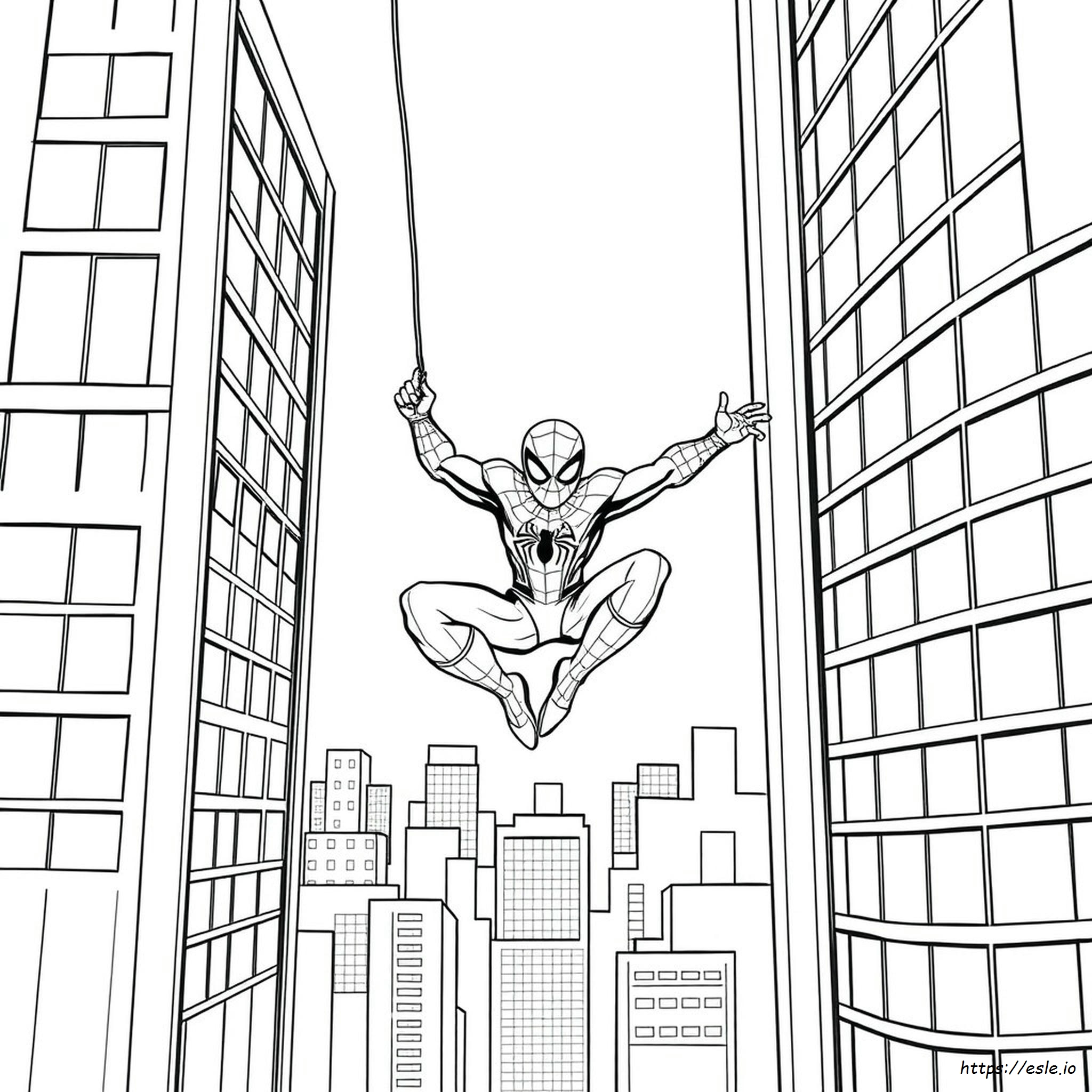 Spiderman Para Colorear Gratis
