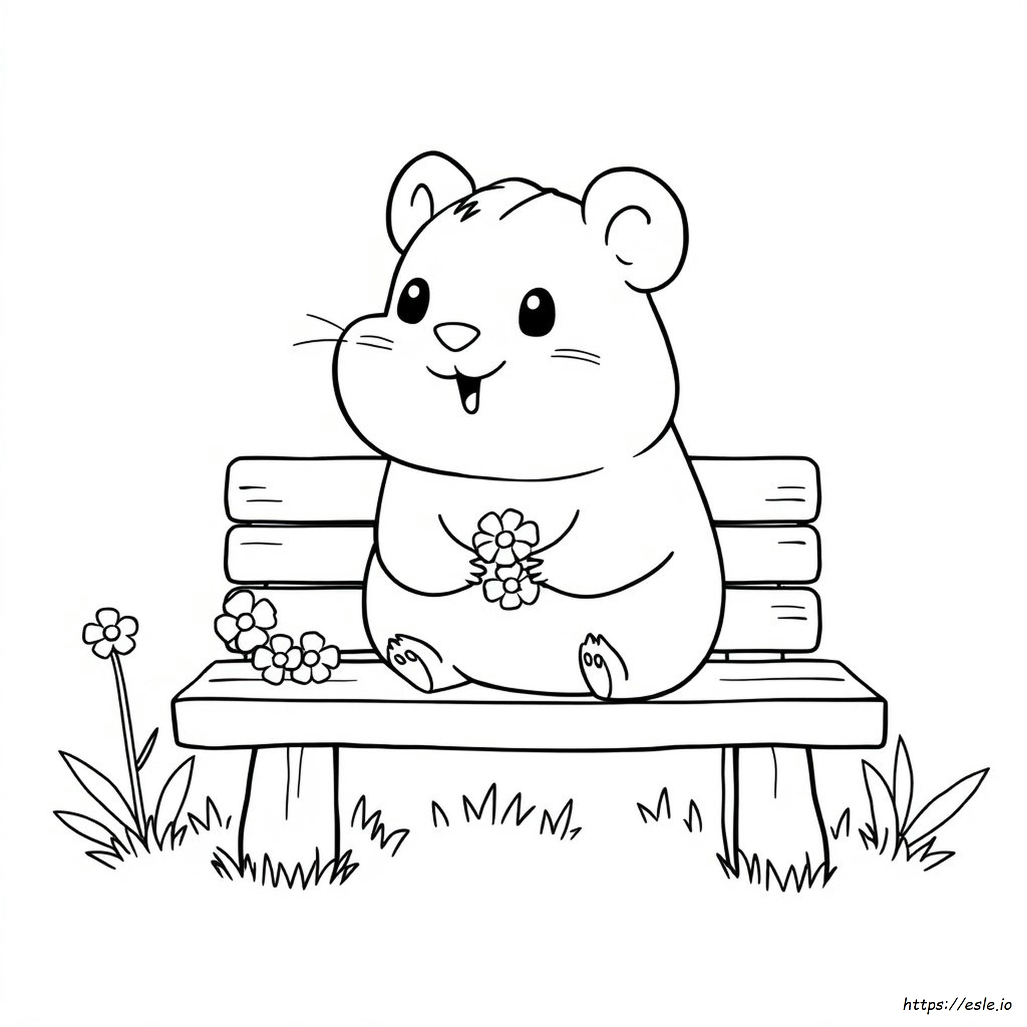 Hamtaro Para Colorear