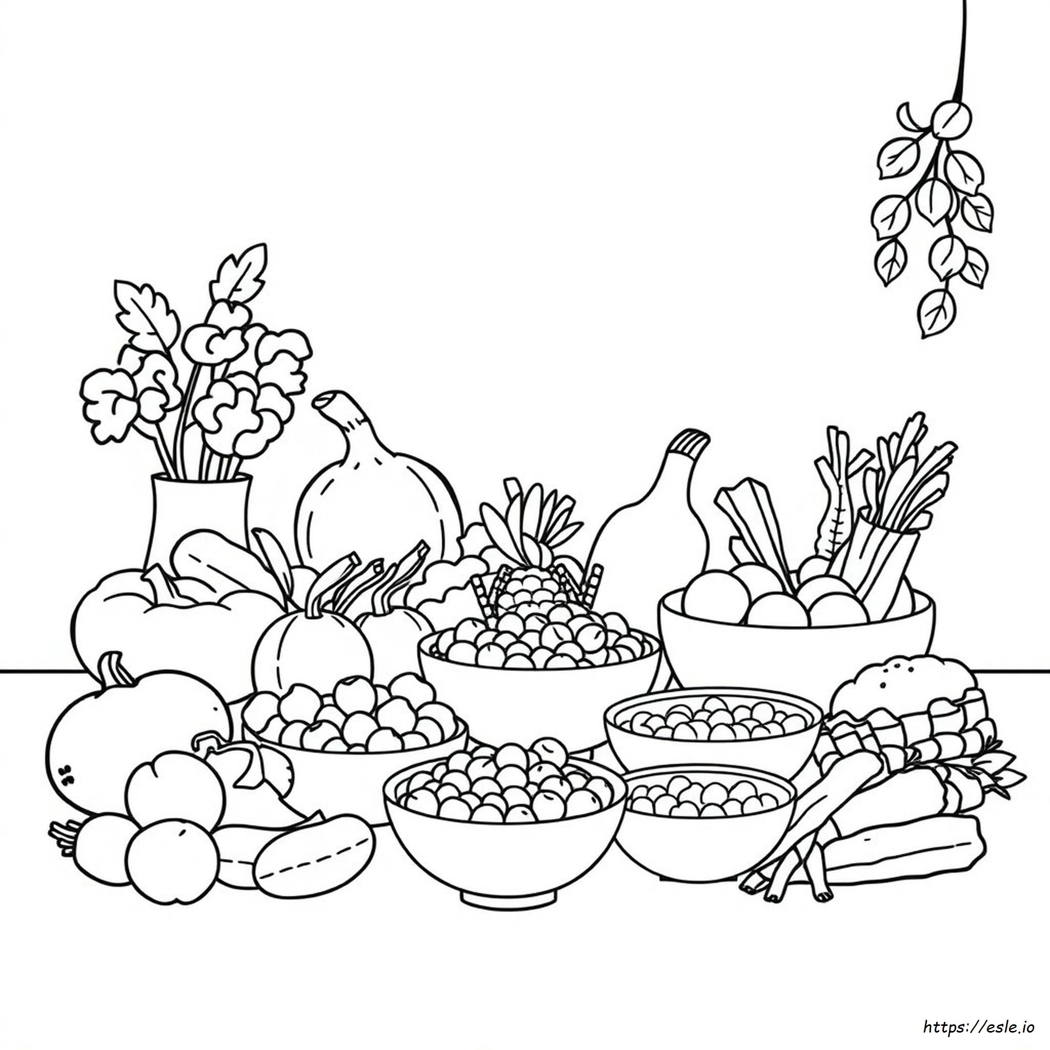 Healthy Food Colouring Pictures