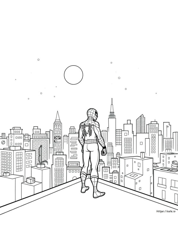 Disegni Da Colorare Di Spider-Man Cartone Animato