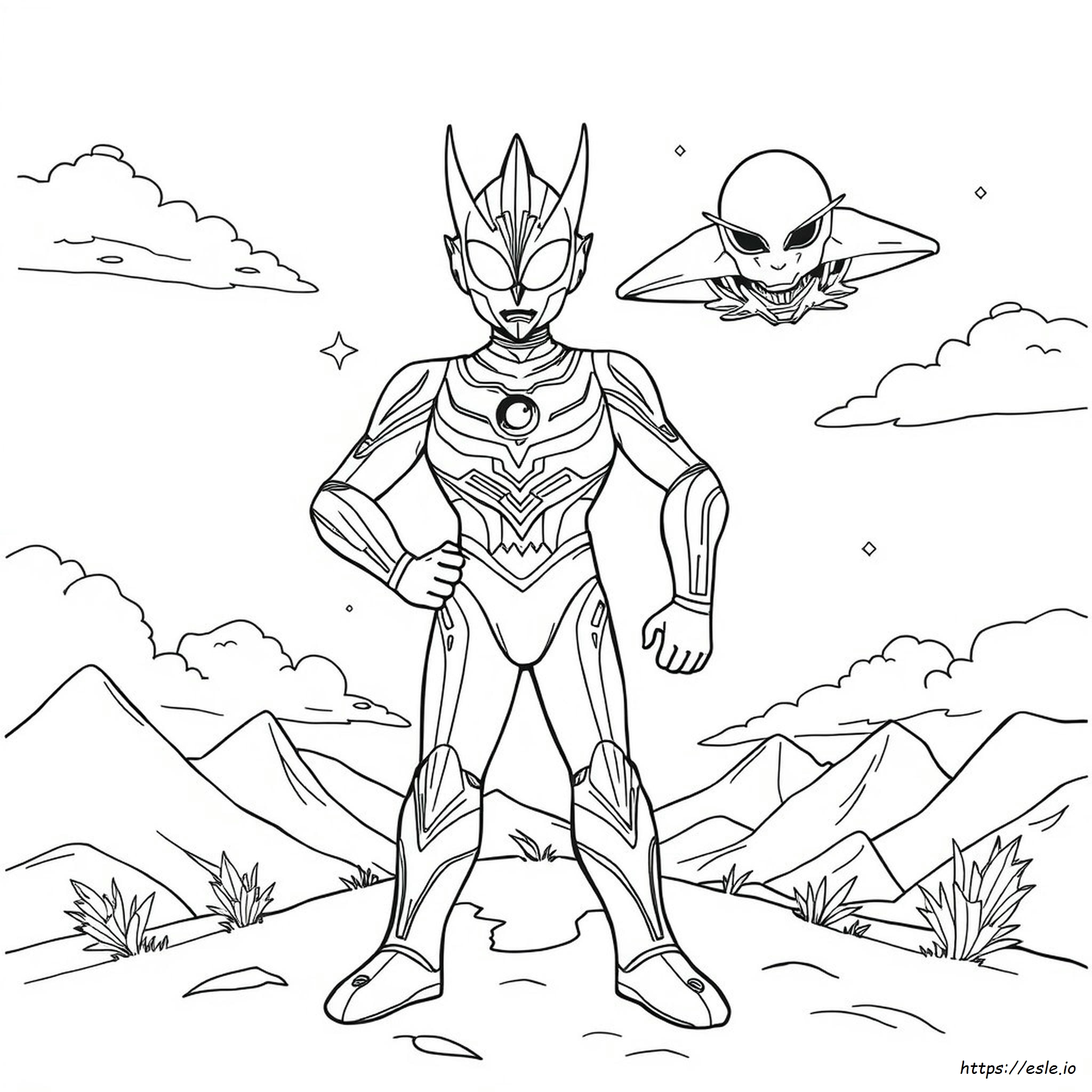Ultraman Tiga Színező
