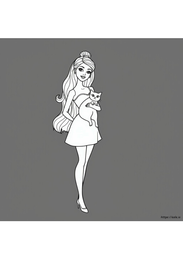 Black Barbie Coloring Pages