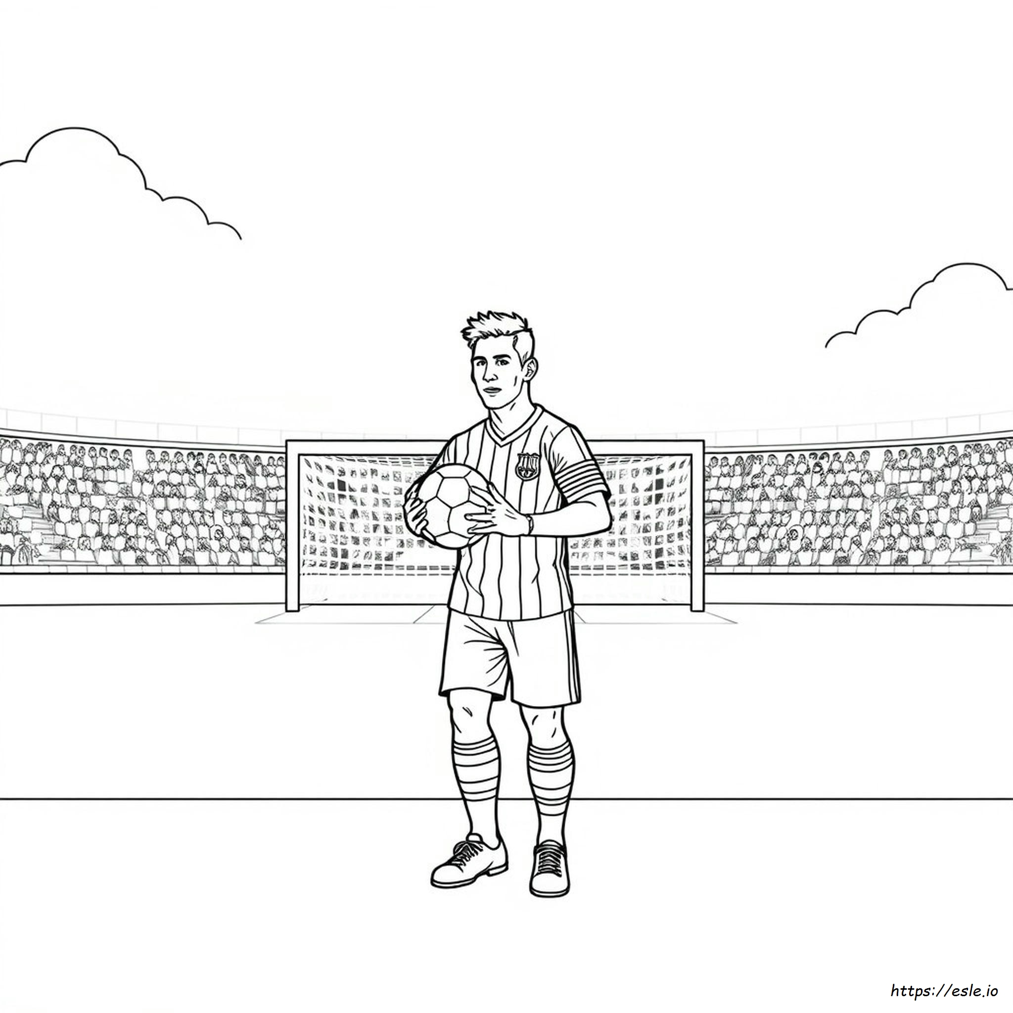 Páginas Para Colorear De Messi