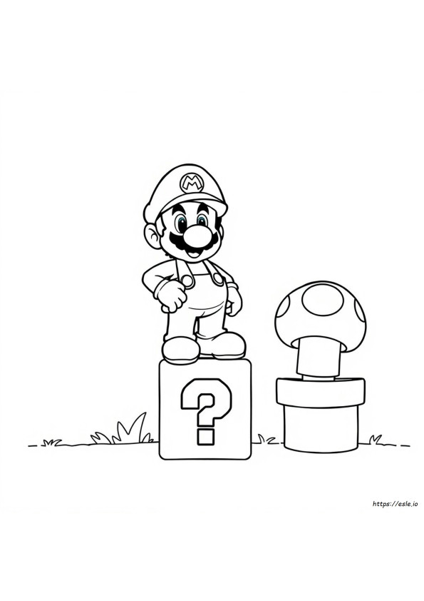 Mario Bros De Colorat