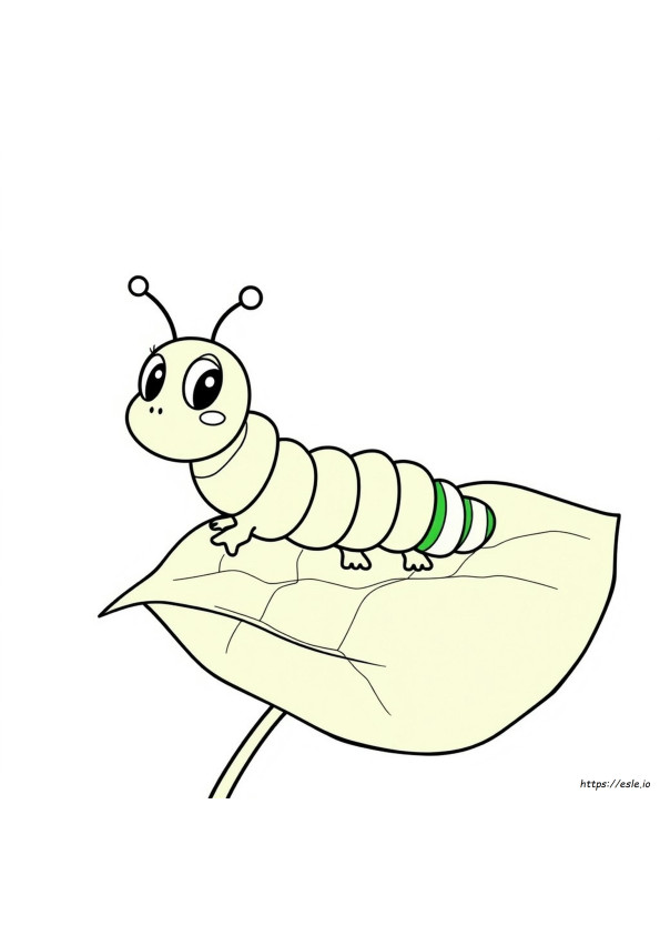 Cartoon Caterpillar Coloring Pages